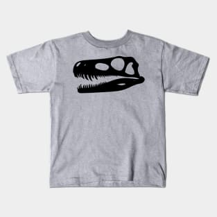 Herrerasaurus skull - black Kids T-Shirt